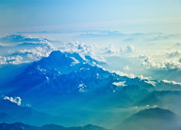 自然 雪 山 云 风景 蓝色 天空 山脉 电脑壁纸 4K壁纸  4592x3056