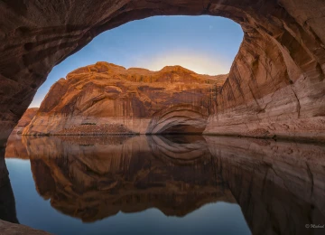 简单背景 自然 天空 摄影 风景  倒影 悬崖 水  4K壁纸  6144x4096