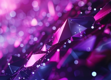 紫色 粉红色 水晶 散景 电脑壁纸 4K壁纸  5824x3264