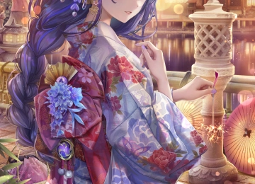 紫色头发 都灵赤瓜 动漫 动漫女孩  手机壁纸 4K壁纸  7263x11757