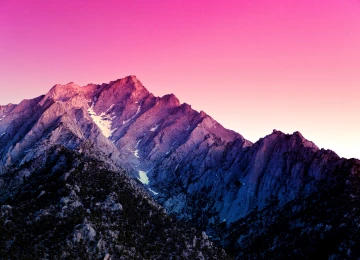 紫色 山脉 紫色天空 自然 风景  4K壁纸  3966x2644