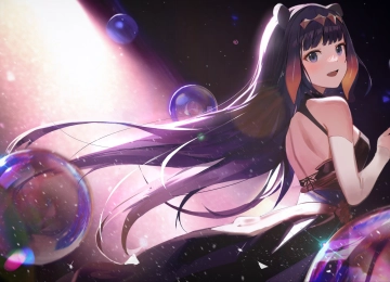 虚拟 妮诺美 泡泡 动漫女孩 4K壁纸  4779x2688