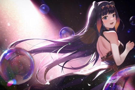 虚拟 妮诺美 泡泡 动漫女孩 4K壁纸 4779x2688