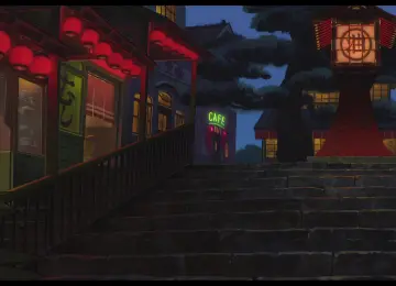 千与千寻 动漫 灯笼 夜晚 油屋 4K壁纸  5760x3240