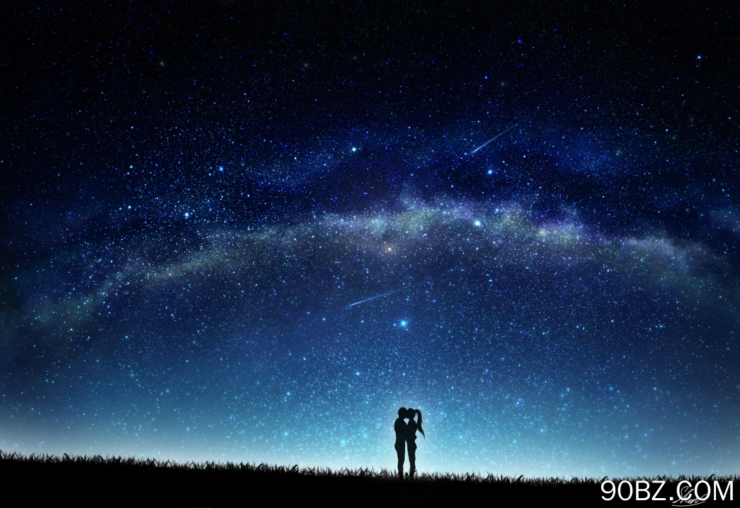 情侣 AI艺术 动画 爱情 浪漫 接吻 幻想艺术 黄昏 灯光 夜晚 夜空 天空   电脑壁纸 4K壁纸