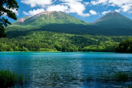 自然 风景 湖泊 河流 山脉 天空 云 森林  电脑壁纸 4K壁纸 3840x2160