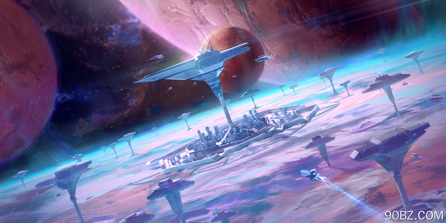 空间 空间站 行星 宇宙 飞船 太空 游戏 科幻 未来  电脑壁纸 4K壁纸