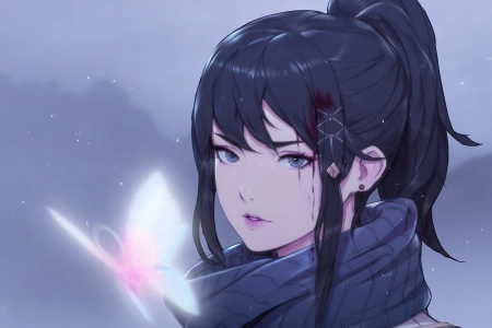 奇幻女孩 女战士 动漫女孩 动漫  电脑壁纸 4K壁纸 3840x2160