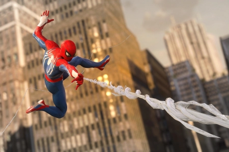 游戏 角色 蜘蛛侠 漫威 漫画 超级英雄 电子游戏 紧身衣 漫威 超级英雄 城市 建筑 艺术 阳光 摩天大楼  电脑壁纸 4K壁纸 3840x2160