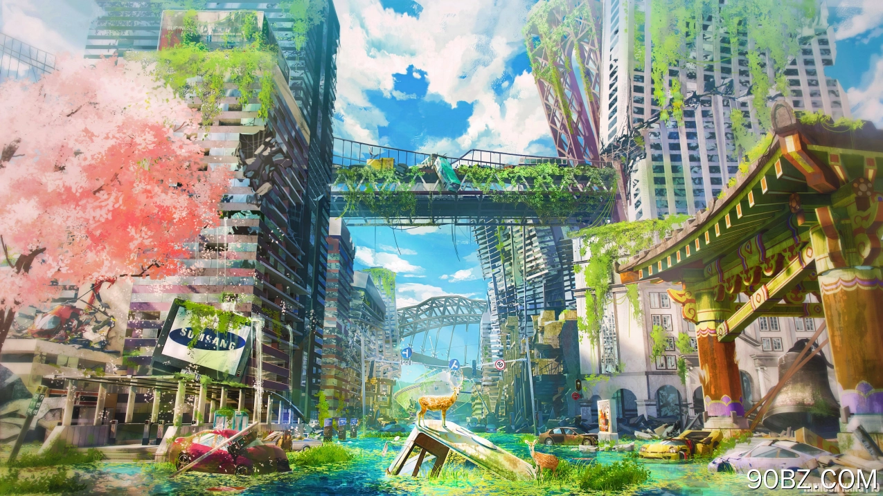 艺术,绿色的,光,性质,建筑,壁纸,4096x2304