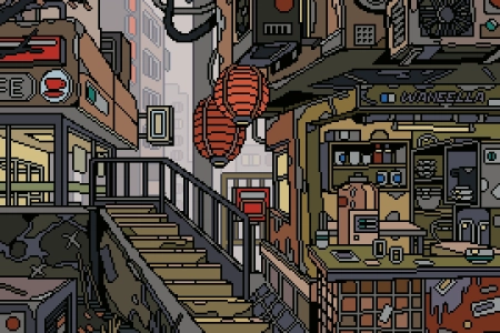 万奈拉像素都市肖像 2700x5400