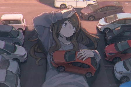 黑发 长发 动漫 女孩 棕色眼睛 4K壁纸 5120x3200