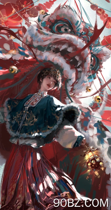 紫瞳 sunlight 短发 女子 低角度 侧脸 中国风 装饰 发饰 黑发 开口笑 数字绘画 肖像 展示