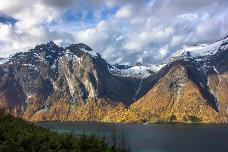 风景 自然 云 山 雪 湖 海 悬崖 峡湾 4K壁纸 5184x3456