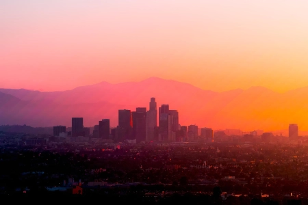 城市 风景 洛杉矶 天空 阳光 城市景观  电脑壁纸 4K壁纸 3840x2160