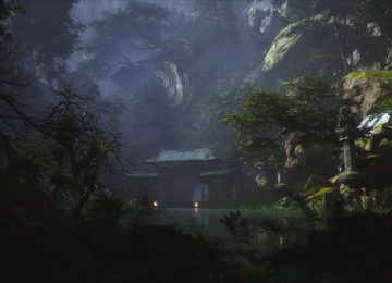 黑色神话 悟空 森林 自然 艺术品 4K壁纸  5120x2160