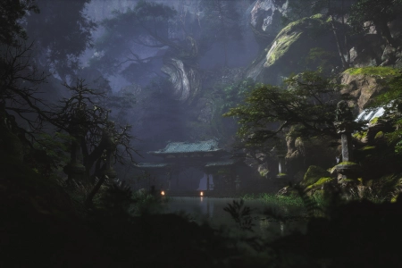 黑色神话 悟空 森林 自然 艺术品 4K壁纸 5120x2160