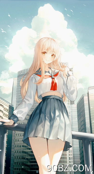 金发 动漫 女孩 校服 手机壁纸 4K壁纸