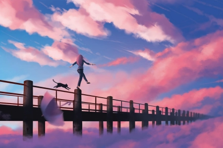 动漫 莫夏尔 猫 4K壁纸 3840x2160