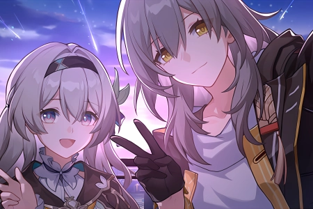 星萤 合影 流萤星 崩坏 星穹 铁道 4K壁纸 4436x2160