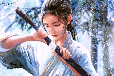 女性 亚洲 概念艺术 幻想艺术  电脑壁纸 4K壁纸 3840x2160