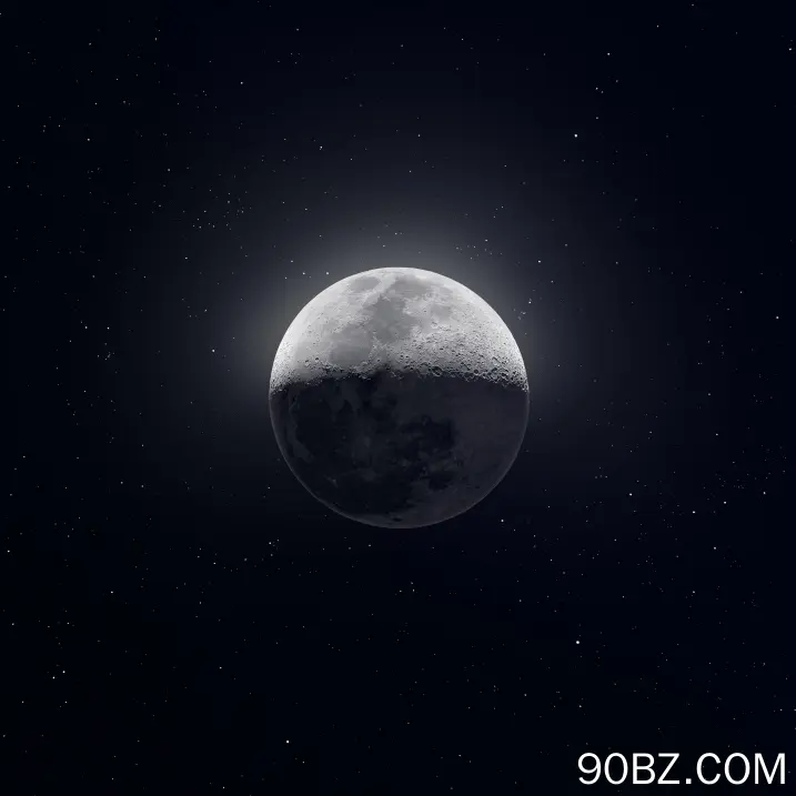 月亮 太空 太空艺术 新月 星星 手机壁纸 4K壁纸