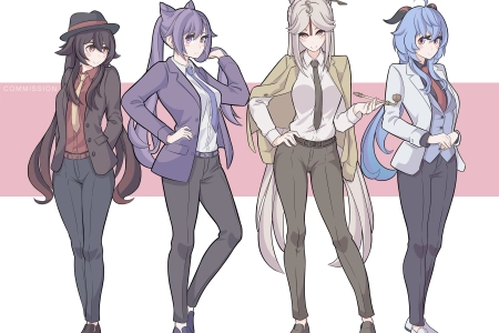 胡桃 原神 动漫女孩 科清 赣宇 宁光  电脑壁纸 4K壁纸 5067x4131