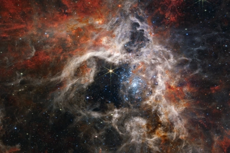 太空 望远镜 科学 红外 太空 恒星 狼蛛 星云  电脑壁纸 4K壁纸 3840x2160