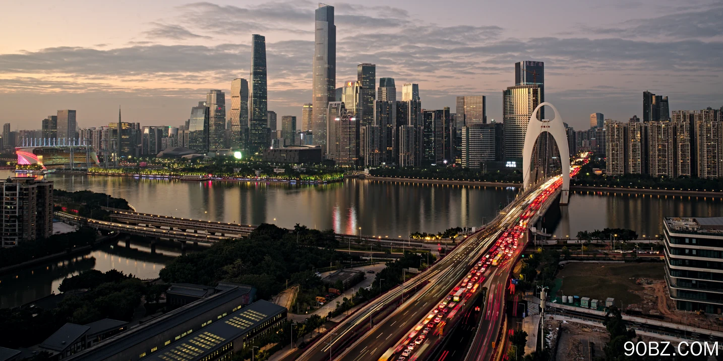 中国 城市 风貌 滨水 建筑 夜景 电脑壁纸 4K壁纸