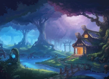 风景 AI艺术 森林 魔兽世界 魔兽  电脑壁纸 4K壁纸  3840x2160