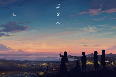 夏夜星辉人影 3507x1720