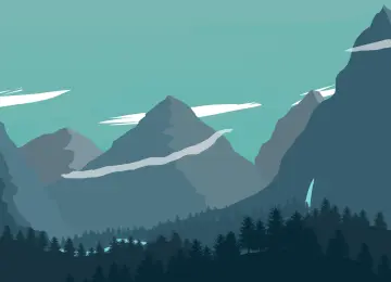 AI艺术 山脉 森林 河流  电脑壁纸 4K壁纸  3840x2160