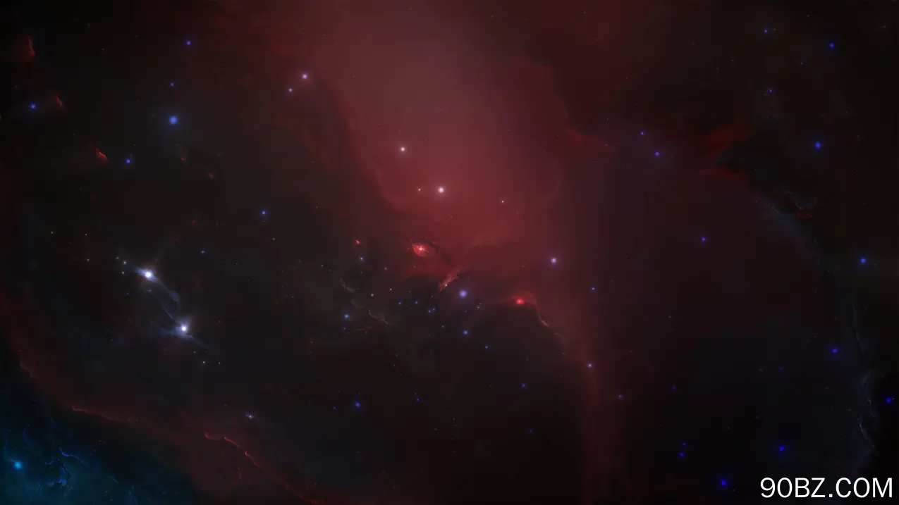 星际科技 太空 星云 红色 宇宙 恒星  4K壁纸