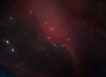 星际科技 太空 星云 红色 宇宙 恒星  4K壁纸  5120x2880