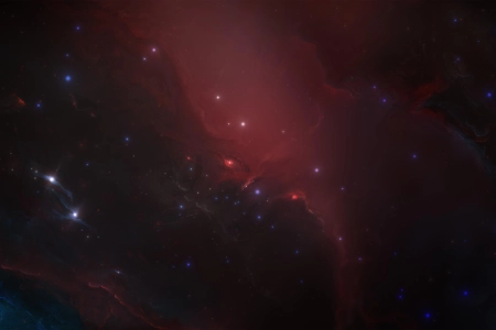 星际科技 太空 星云 红色 宇宙 恒星  4K壁纸 5120x2880