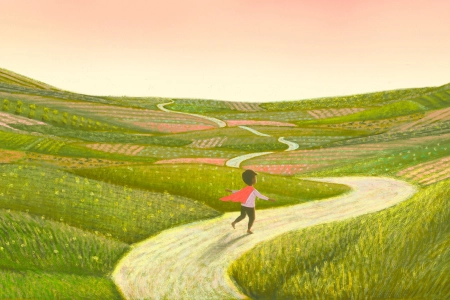 儿童 冒险家 幸福 概念艺术 插图 雄心 自由 希望 超级英雄 绘画  电脑壁纸 4K壁纸 电脑壁纸 4K壁纸 5000x2777