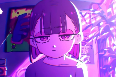 音乐家 短发 动漫女孩 4K壁纸 6392x3596