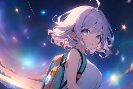 动漫女孩 AI艺术 双肩背包 电脑壁纸 4K壁纸 5376x3072