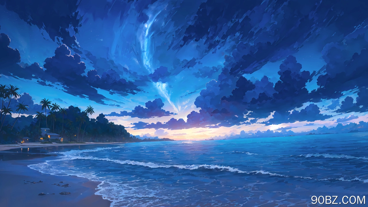 余霞 海边 风景 4K 壁纸 银河 星海 4K壁纸