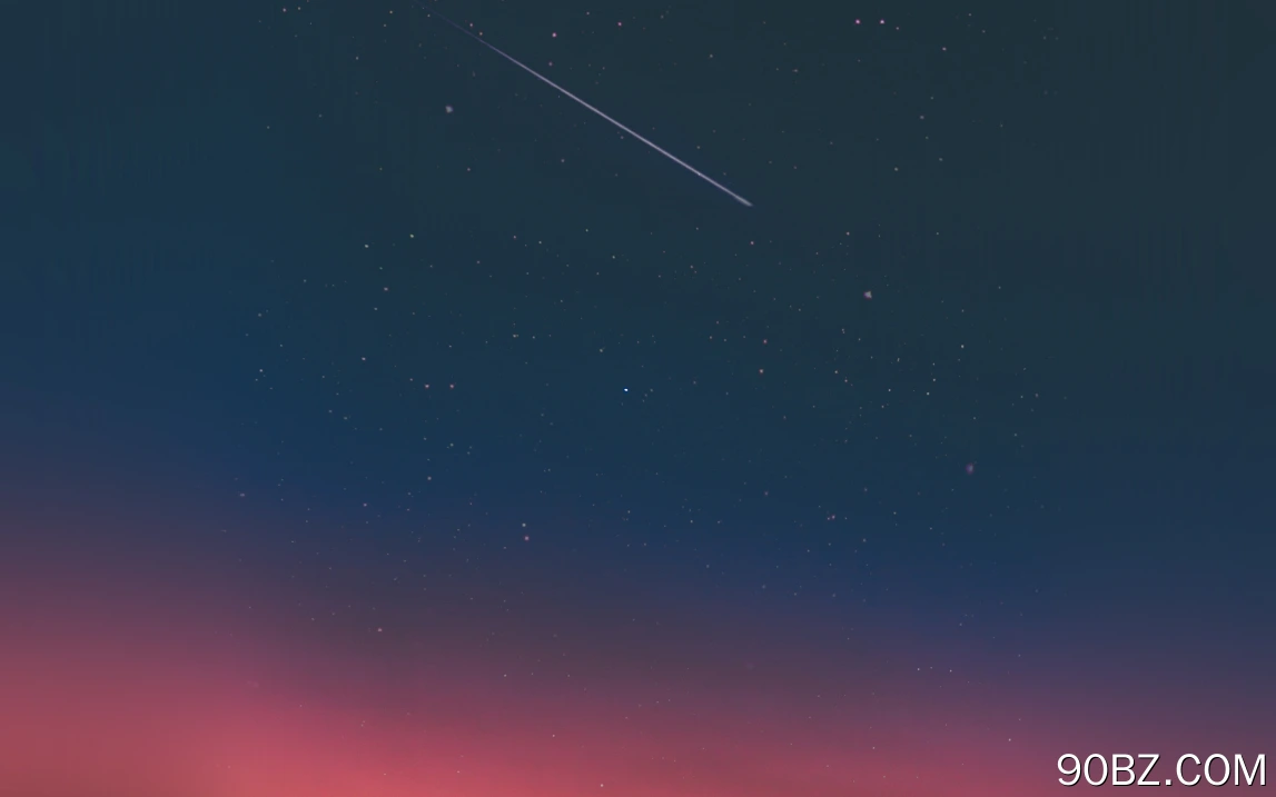 夜空夕阳蓝调