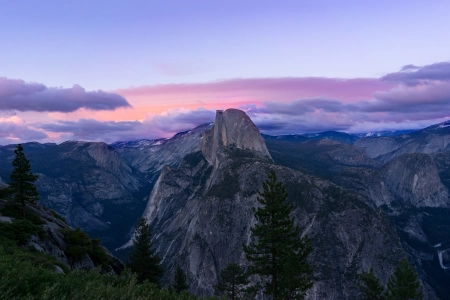 山脉 日落 俯瞰 自然 美国 加利福尼亚州 约塞米蒂国家公园 电脑壁纸 4K壁纸 6000x3776