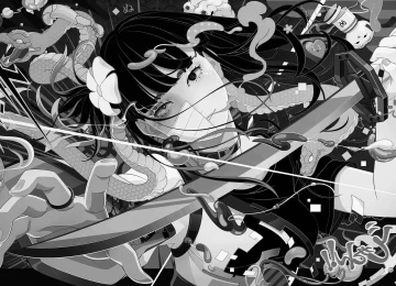 黑白极简  2560x1440