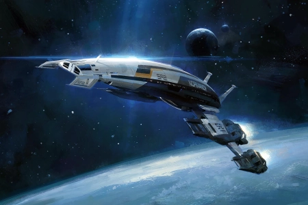 质量效应  游戏 诺曼底 太空 行星 宇宙飞船 艺术  电脑壁纸 4K壁纸 3840x2160