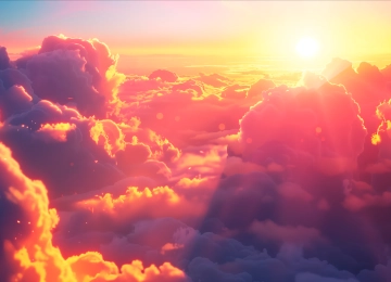 云 阳光 数字艺术 AI艺术 电脑壁纸 4K壁纸  5824x3264