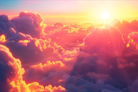 云 阳光 数字艺术 AI艺术 电脑壁纸 4K壁纸 5824x3264