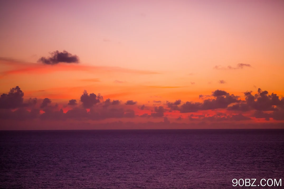 大海 橙色 天空 自然 地平线 夕阳 电脑壁纸 4K壁纸