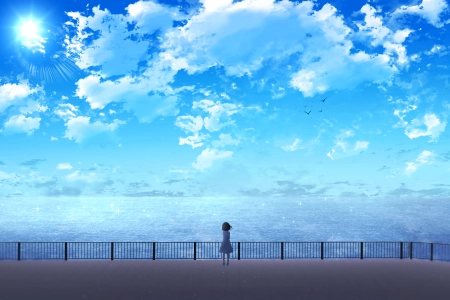 动漫 AI艺术 风景 天空 云  4K壁纸 3840x2160