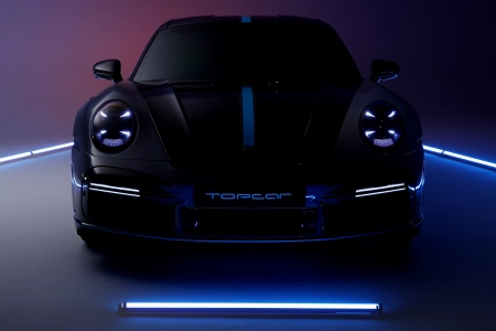 保时捷 车辆 汽车 跑车 霓虹灯 微光 电脑壁纸 4K壁纸 3840x2160