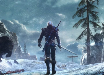 巫师 狂野猎杀 远望 游戏CG 游戏 剑 熊 眼睛 生物  电脑壁纸 4K壁纸  3840x2160