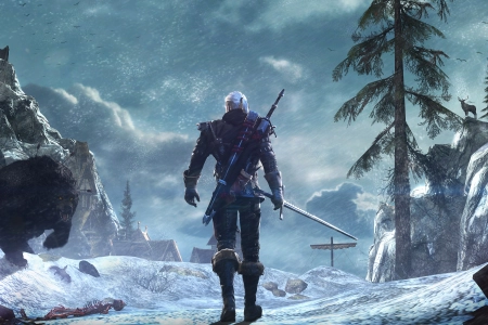 巫师 狂野猎杀 远望 游戏CG 游戏 剑 熊 眼睛 生物  电脑壁纸 4K壁纸 3840x2160